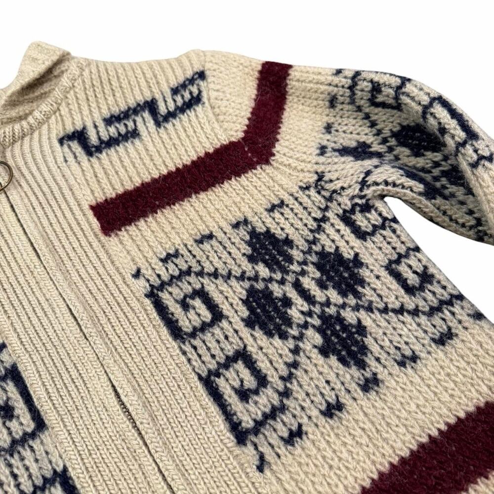 VTG Women's Pendleton High Grade Western Wear full-zip chunky knit Sweater - Picture 3 of 8